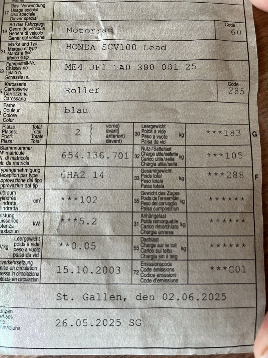 Honda Strada: Honda SCV100 Lead – Difettoso da Azmoos venduto da turbo1990 5