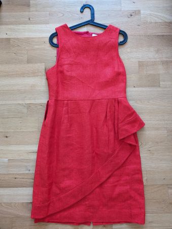 J.Crew Collection: Rotes Leinen-Cocktailkleid US 10/ EU 42