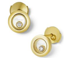 Ohrstecker Happy Diamond von Chopard, Gelbgold