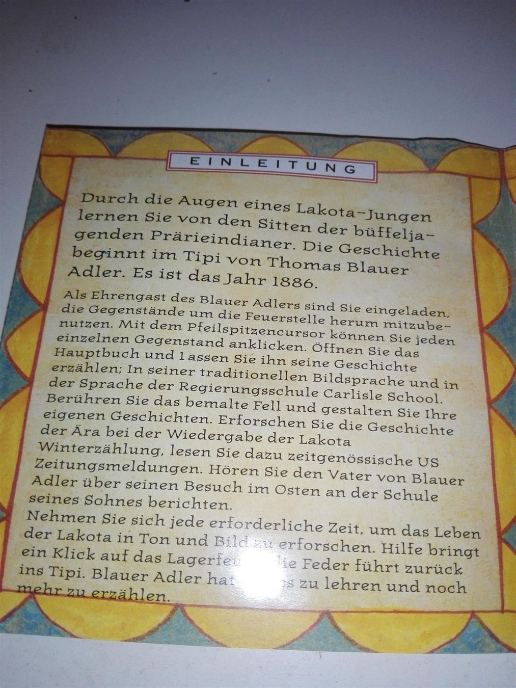 Giochi: Die Reise des Thomas Blauer Adler            (CD-Rom) – Usato da St. Gallen venduto da elk2021 2