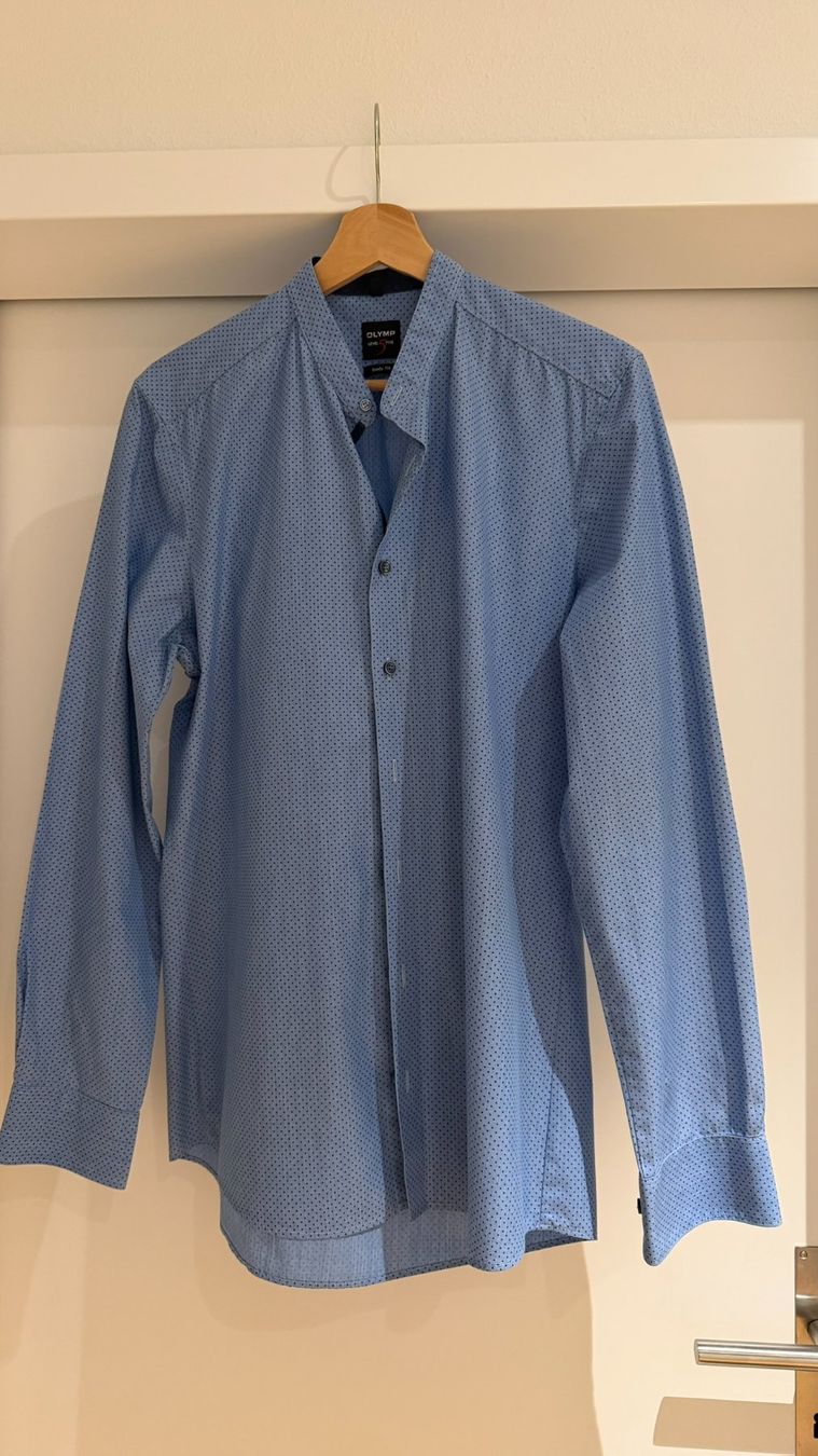 Hemden: OLYMP Level Five Body Fit Hemd Hellblau Gr. 40 / 15¾ – Gebraucht aus Liestal von Schatzsucher90