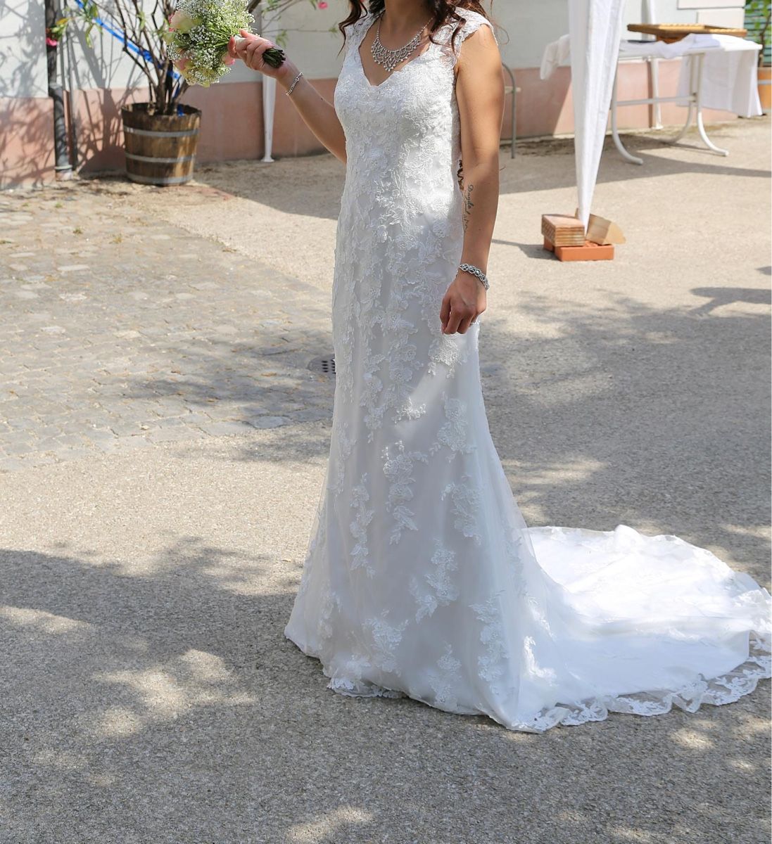 Vestiti: Hochzeitskleid Gr. 34/S – Nuovo (secondo la descrizione) da Basel venduto da Jasbue 4
