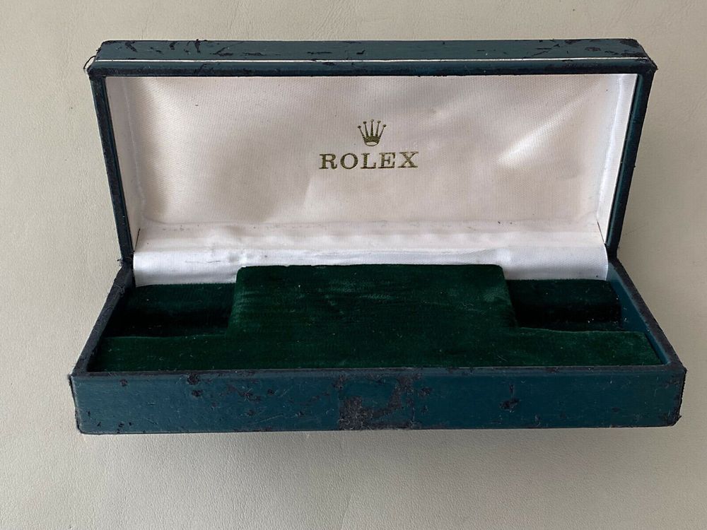 ROLEX 002.0096 SWISS Leder Box für Herrenuhr in Grün.Vintage (Gebraucht ...