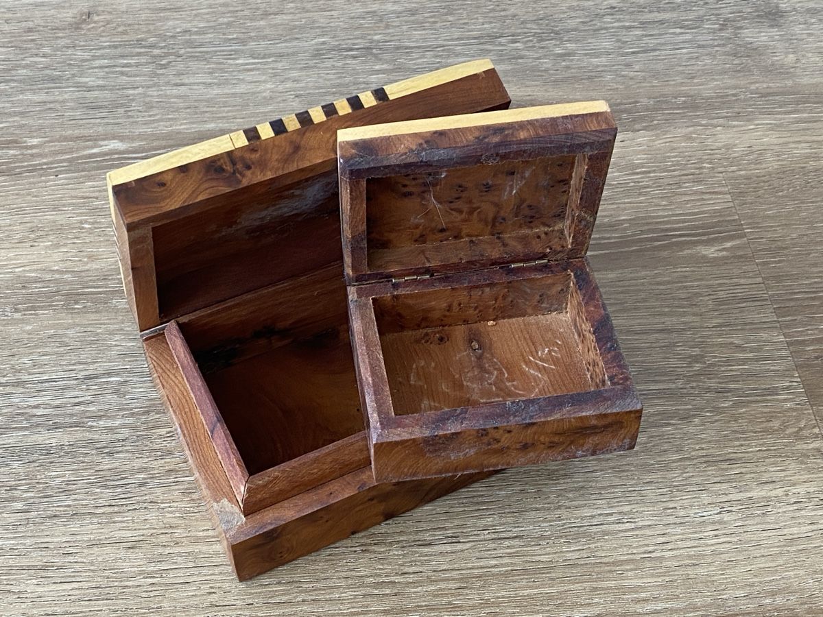 Transportkisten: 2 Holz Schatullen / Kistchen – Gebraucht aus Oberlunkhofen von D.Fisch 1
