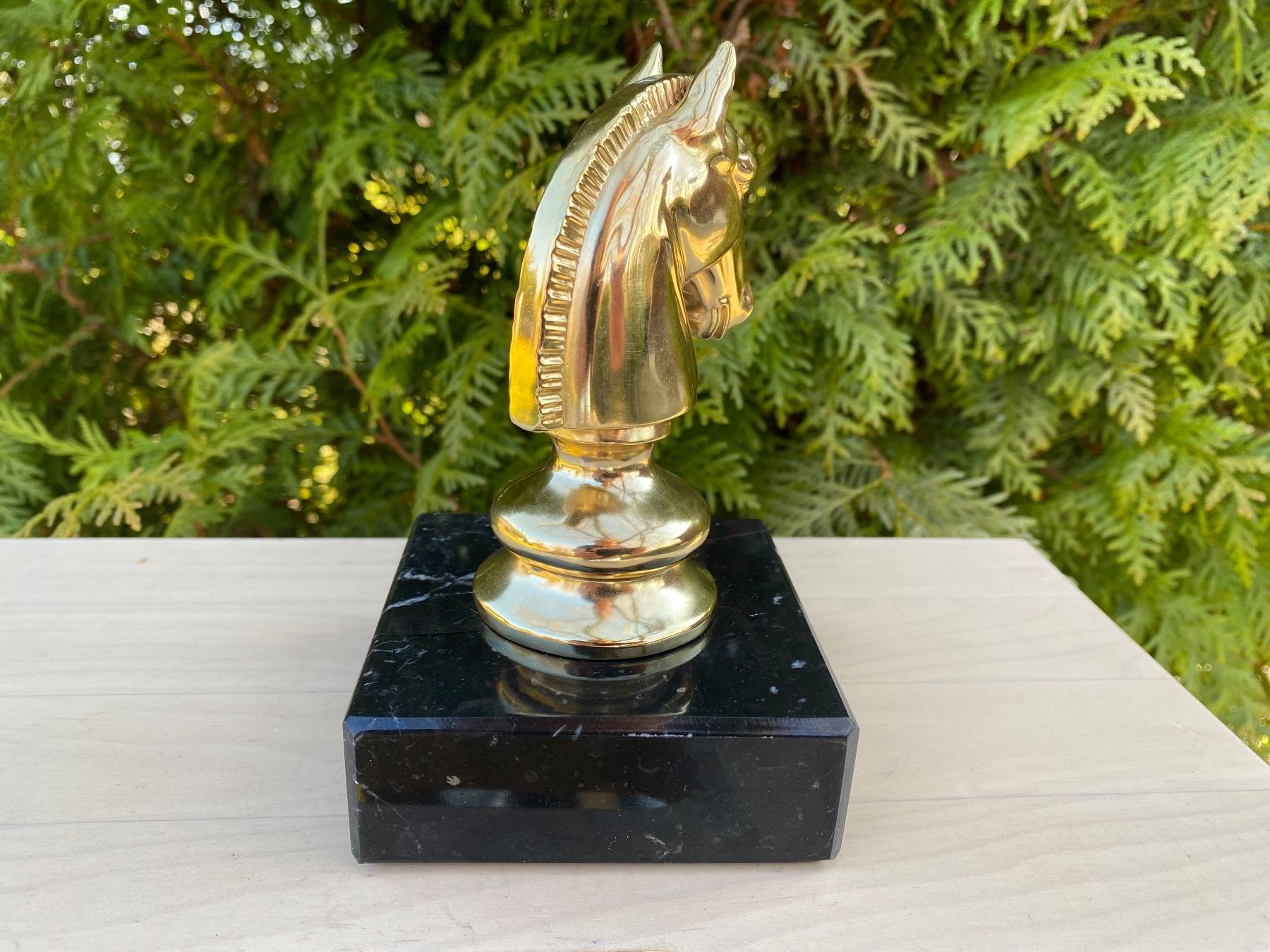 Statuette: schöne Schachfigur auf Marmorsockel – Usato da Feldbach venduto da Fea1 6