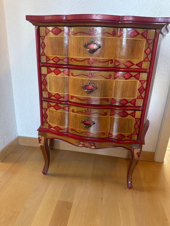 Antike Kommode, restauriert, Vintage Look, rot/braun (Gebraucht) in ...