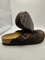 Birkenstock - Boston Veloursleder Narrow - Mocca Gr. 38