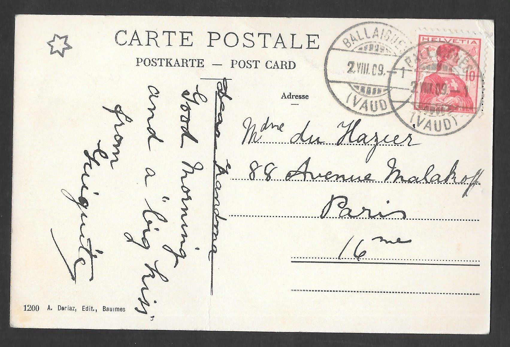 Cartoline postali: Ballaigues Detailansicht – Usato da Olten venduto da clotaldi 1