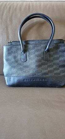 TRÈS BEAU SAC CUIR BLEU BALENCIAGA  TRACE D'USAGE