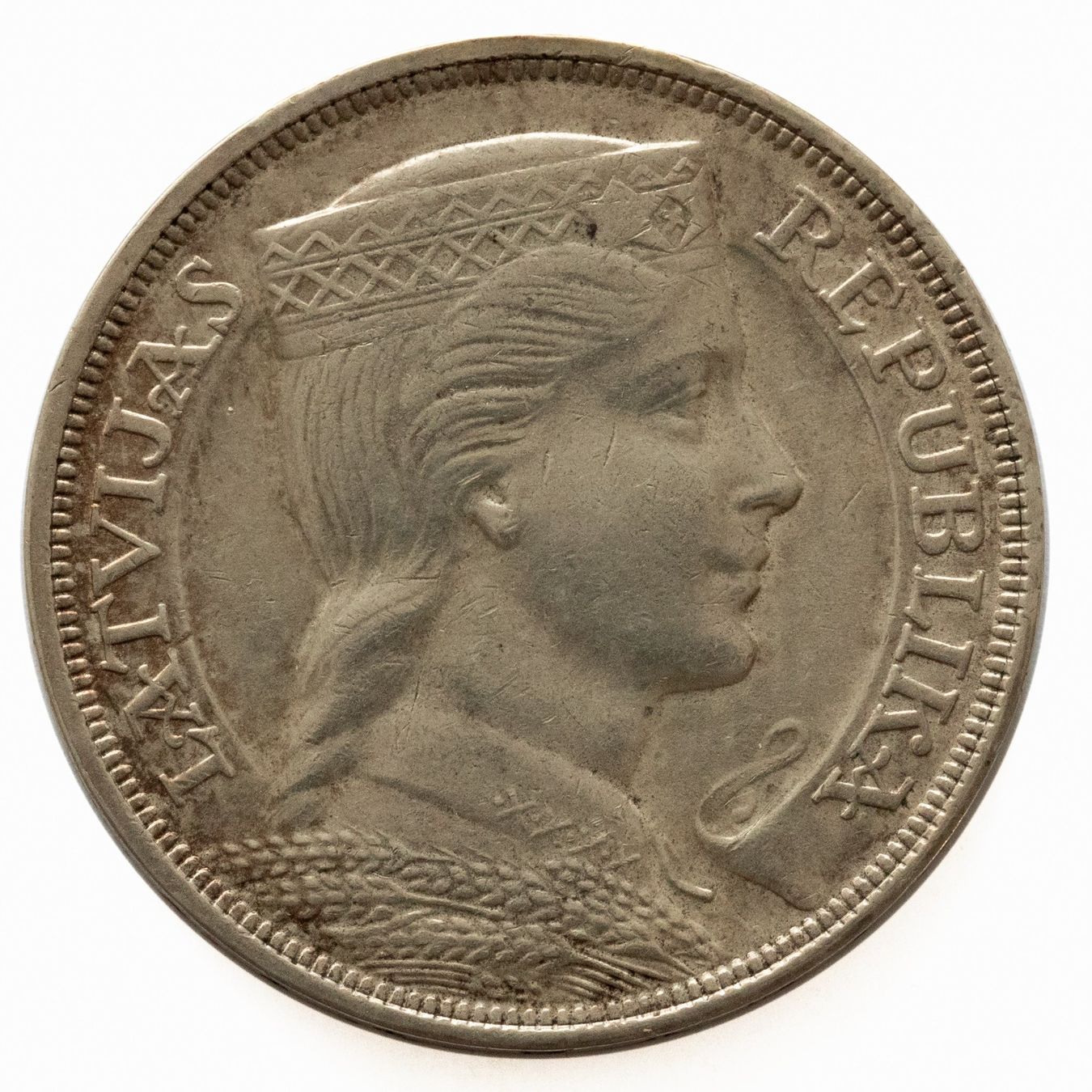 Tutti le monete: Lettland 5 Lati 1931 Silber – Usato da Rotkreuz venduto da num_6343 1