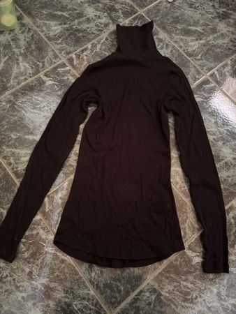Pull col roulé noir H&M L.O.G.G coton bio Taille S tight fit
