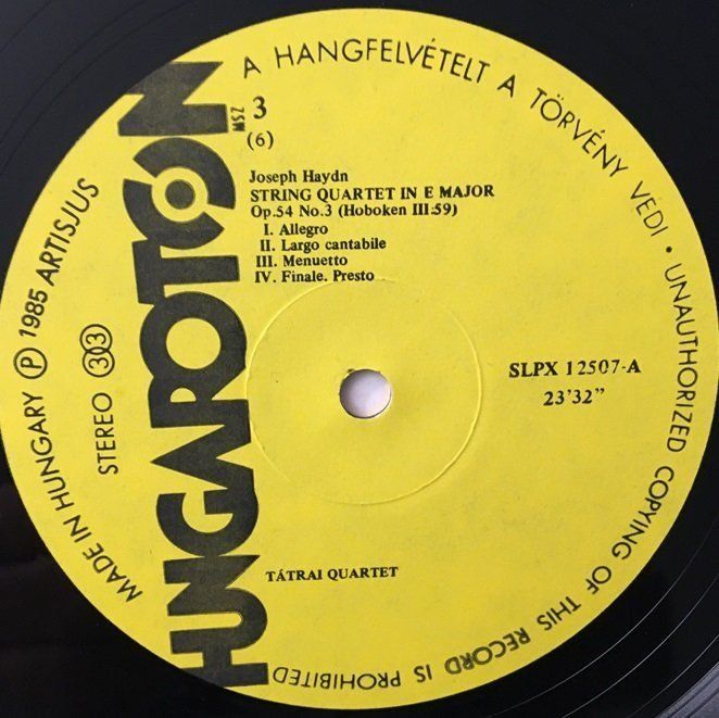 Dischi in vinile: Haydn – 6 String Quartets op. 54/55 (3 LP-Box-Set) – Usato da Grüningen venduto da azulamarillo_vinyl 3