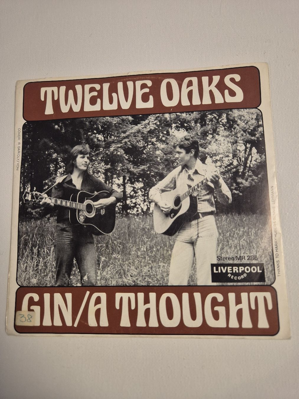 Dischi in vinile: Twelve Oaks  - Gin / A Thought - Single 7 , CH – Nuovo (secondo la descrizione) da Uster venduto da newwave0 1