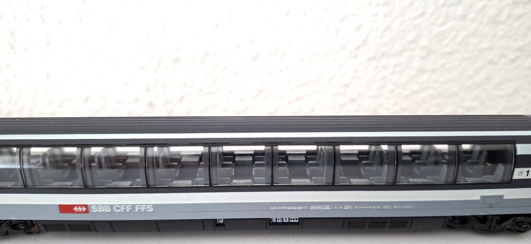 Trix Modellini di ferrovie: Minitrix SBB Panoramawagen Apm – Usato da Biberist venduto da Ntrains 4