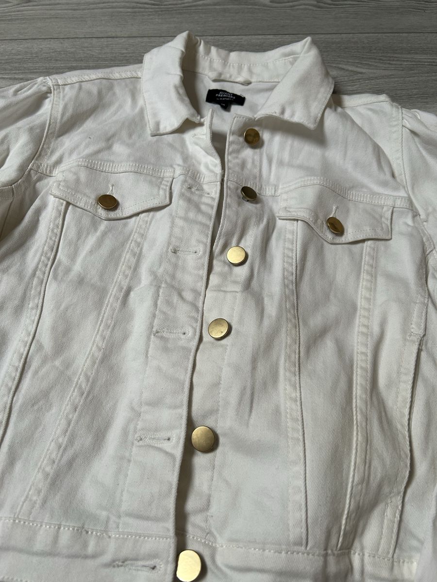 Avant Premiere Giacche: Veste en jean blanche – Usato da Genève venduto da and_k79x 1