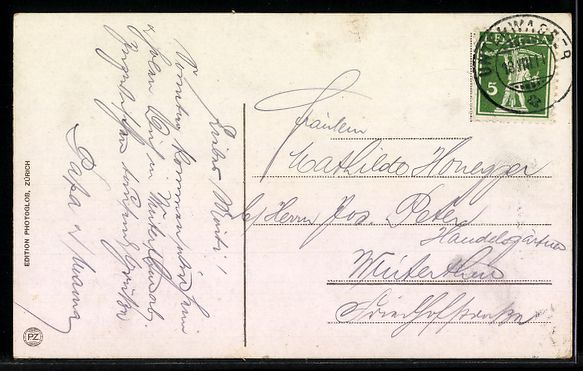 Cartoline postali: AK Unterwasser, Aelpli mit Churfirsten – Usato da Berlin venduto da bartko-reher 1