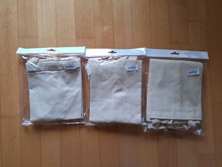 6 Stofftaschen aus Baumwolle zum bedrucken NEU