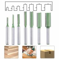 Fräser 7Stück Set Nutfräser 6mm Schaft Ober Nuten Holz