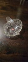 Vintage Walther Glas Korb „Bella Rose / Carmen“ mit Henkel
