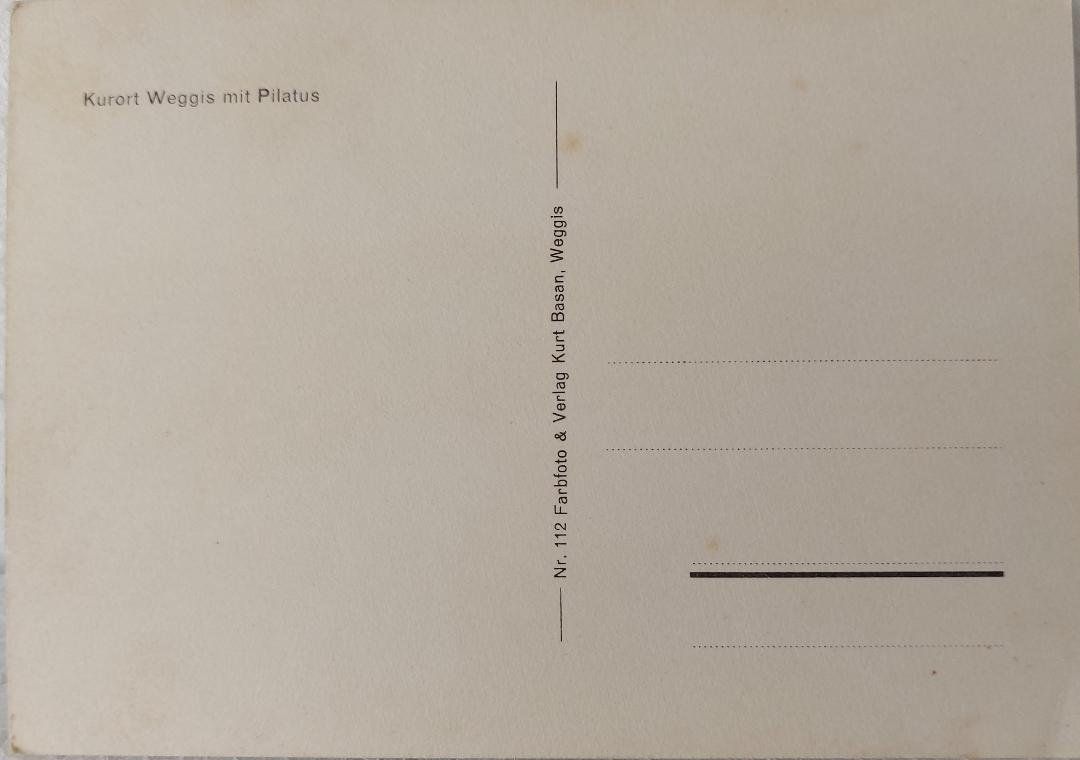 Cartoline postali: WEGGIS  &  Pilatus – Usato da Delémont venduto da Domdom1 1