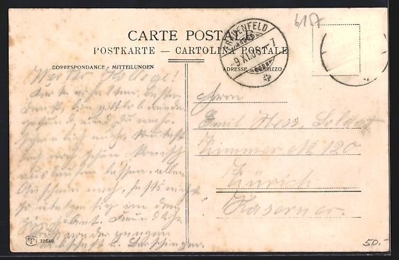 Cartoline postali: Frauenfeld, Teilansicht aus der Vogelsch – Usato da Berlin venduto da bartko-reher 1