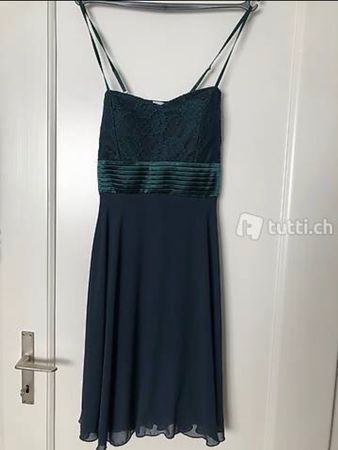 Sommerkleid, dunkelgrün, S, neuwertig