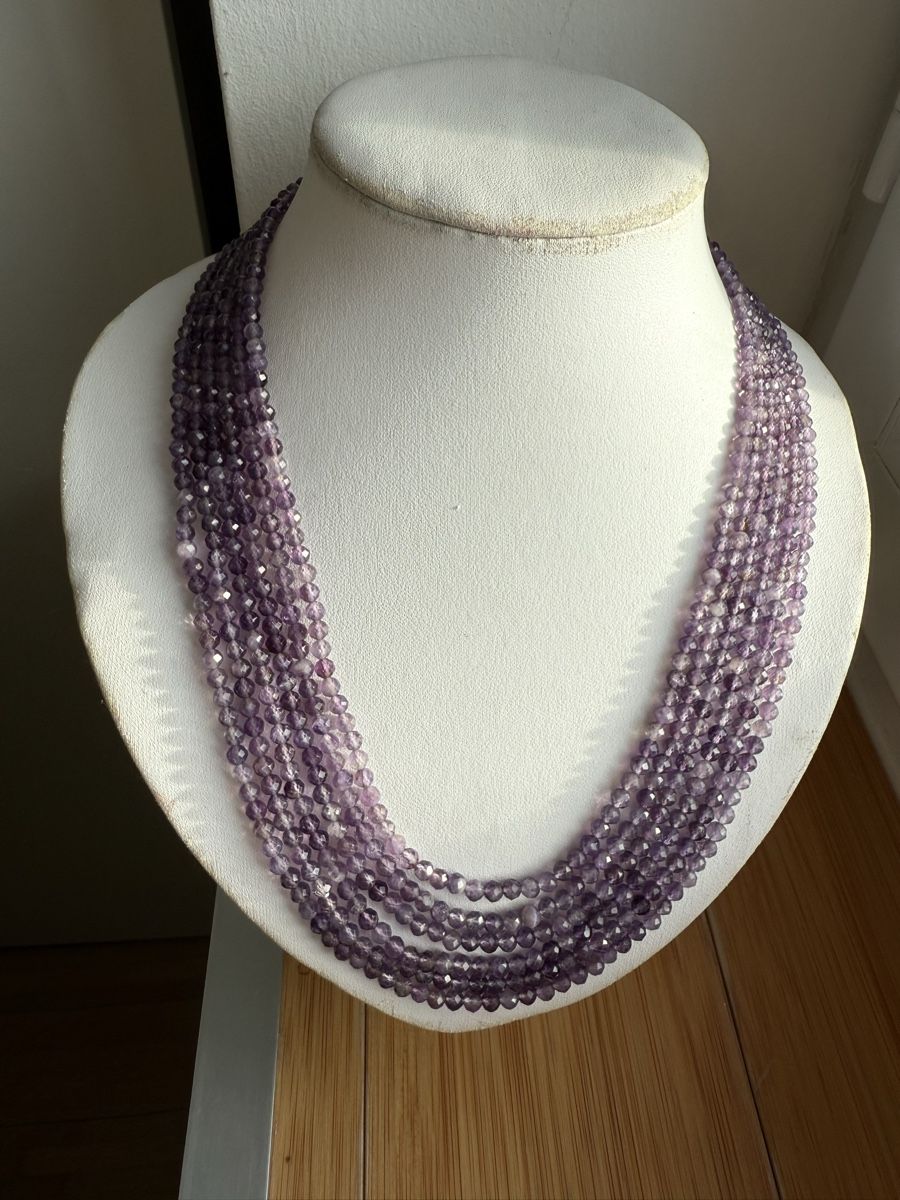 Catenine: Wunderschöne 6 strangige Amethyst Kette NEU – Nuovo e nell'imballaggio originale da Basel venduto da Chili007 9