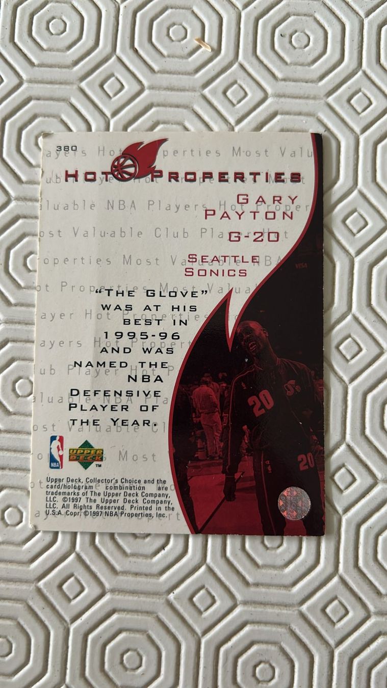 Nba Carte collezionabili: Carta da collezione NBA Gary Payton – Usato da Melano venduto da H-Sara 1
