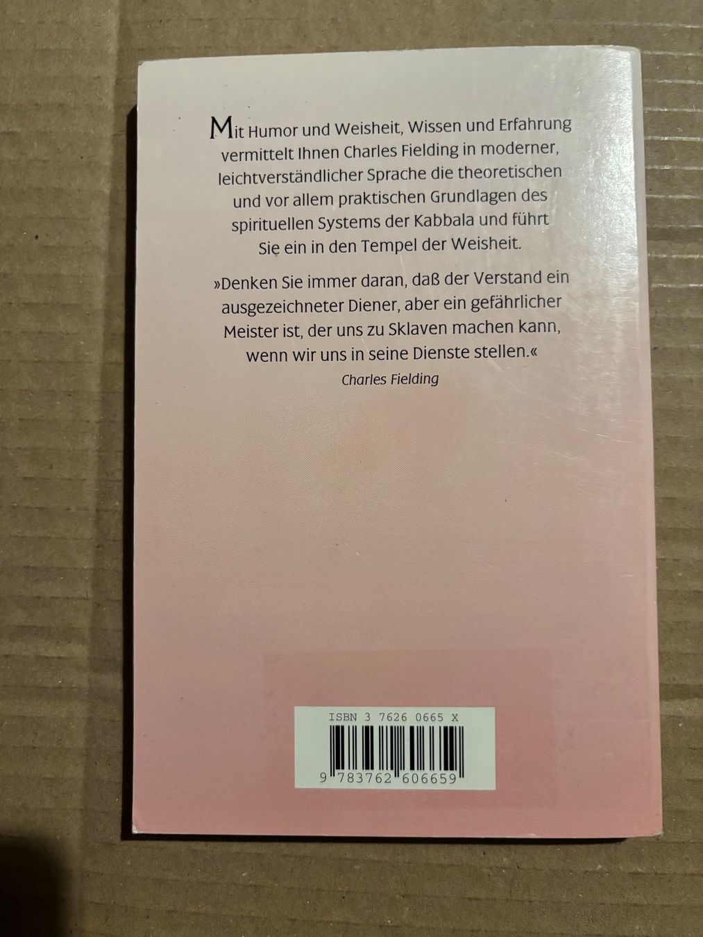 Libri: Praktische Kabbala: Leichter Einstieg, Charles Fielding – Usato da Pfäffikon ZH venduto da Emporos_42 2