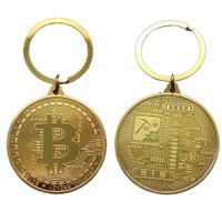 Schlüssel anhänge BITCOIN Krypto Münze G. Neu