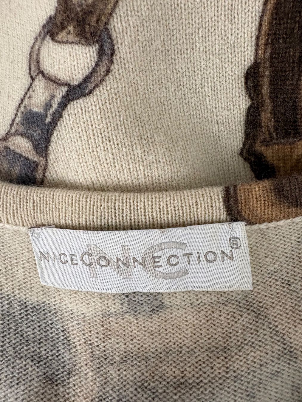 Maglioni & Felpe: Nice Connection Kaschmir Wolle Pullover Pferde Print 40 beig – Nuovo (secondo la descrizione) da Regensdorf venduto da secondchancefashion 4