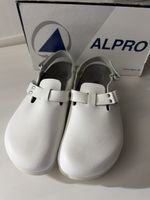 Sabots ALPRO cuir blanc taille 46 neufs