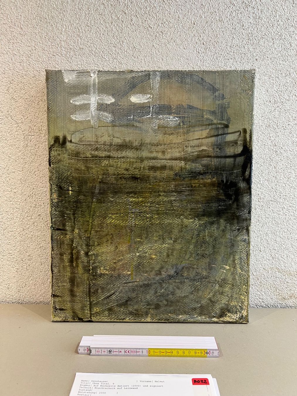 Gemälde: Helmut Sennhauser "Werk 09" - Mischtechnik auf Leinwand – Gebraucht aus Sennhof von Johnbest 1