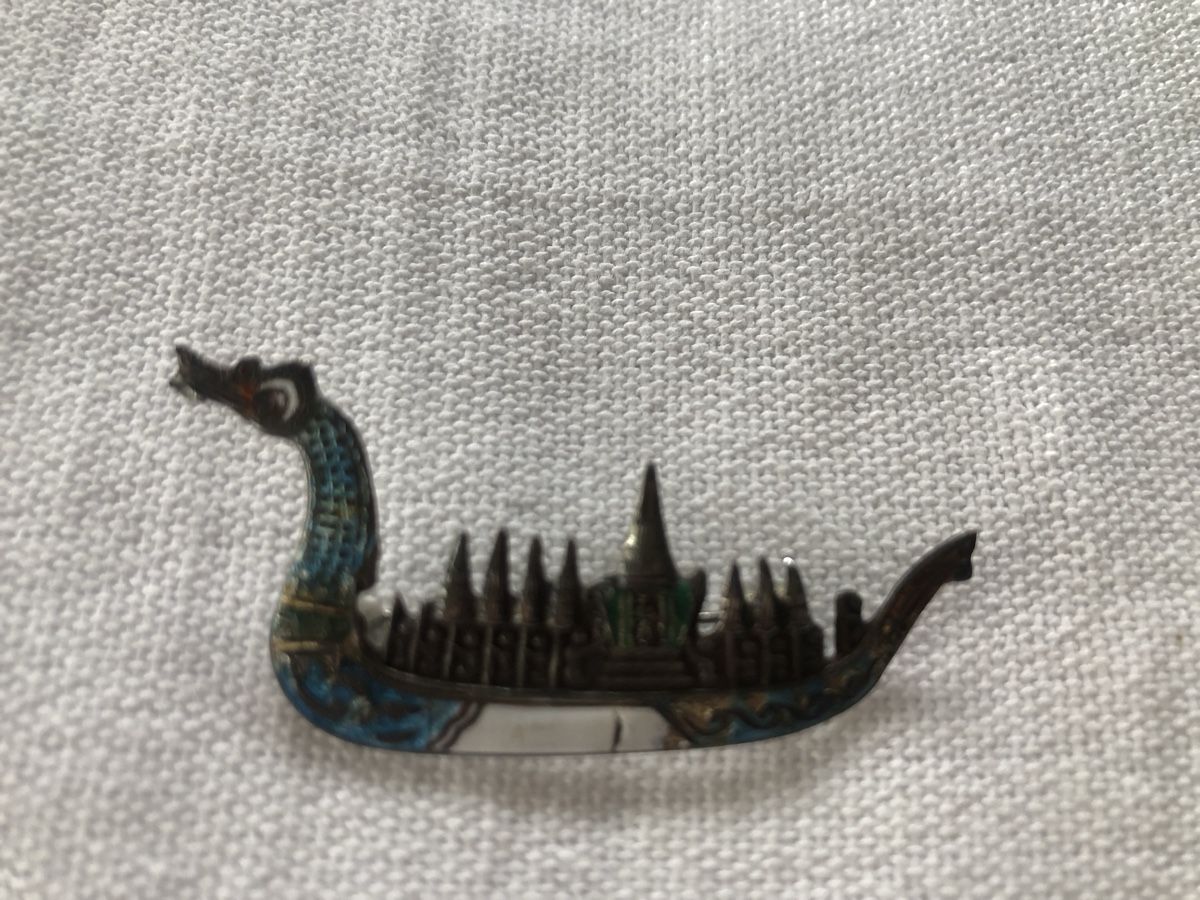 Spille & Fermagli: Brosche „Drachenschiff“ – Usato da Burgdorf venduto da elatria 1
