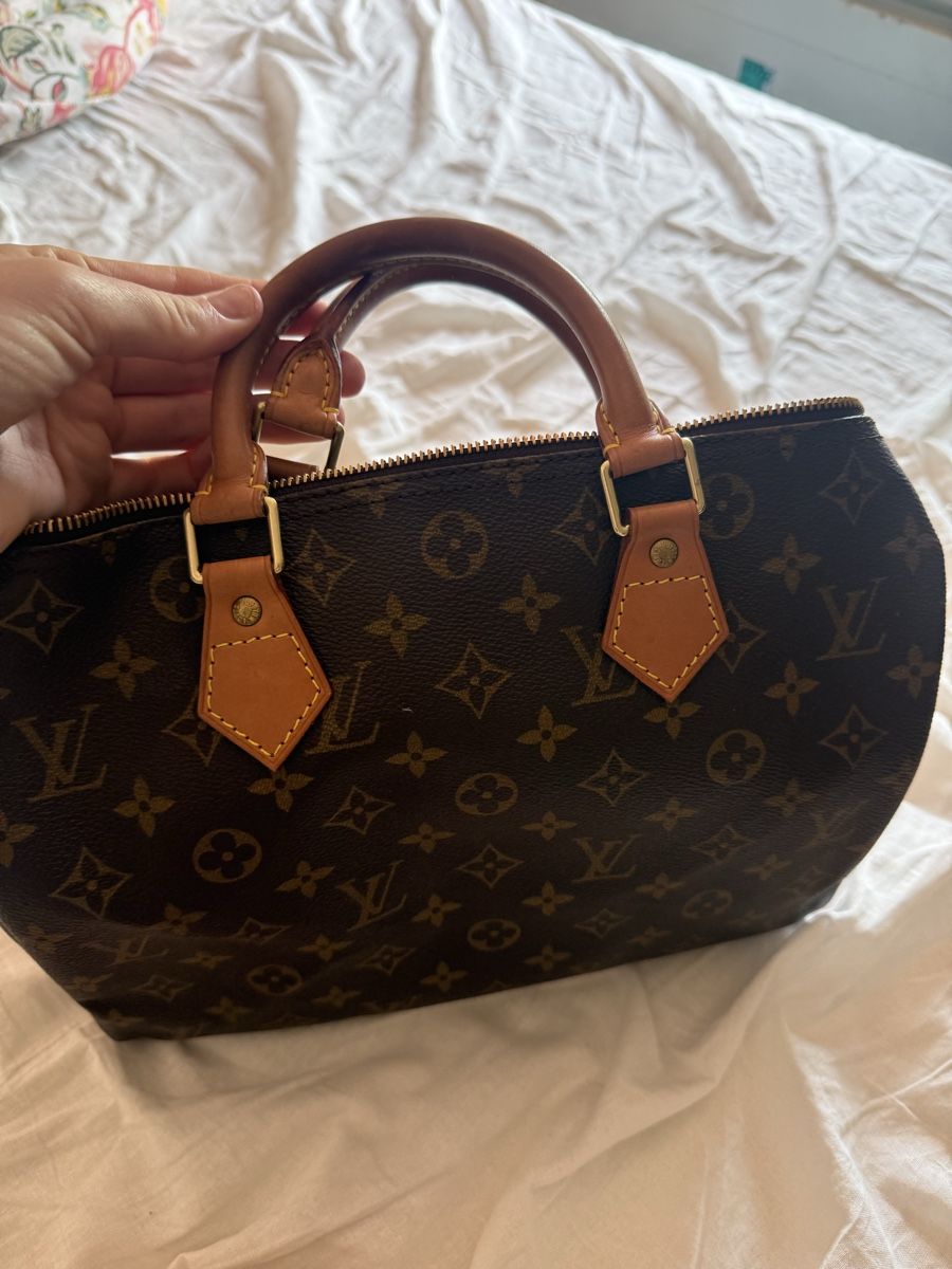 Taschen für Damen: Louis Vuitton Speedy 30 Monogram Tasche Leder – Gebraucht aus Rickenbach BL von lua_xzm7