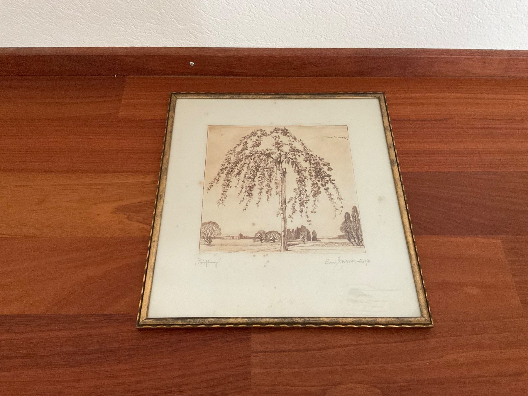 Grafiken & Lithographien: Conrad Strasser 1878-1954 Litografie Frühling – Gebraucht aus Pfäffikon ZH von Ben0707 2