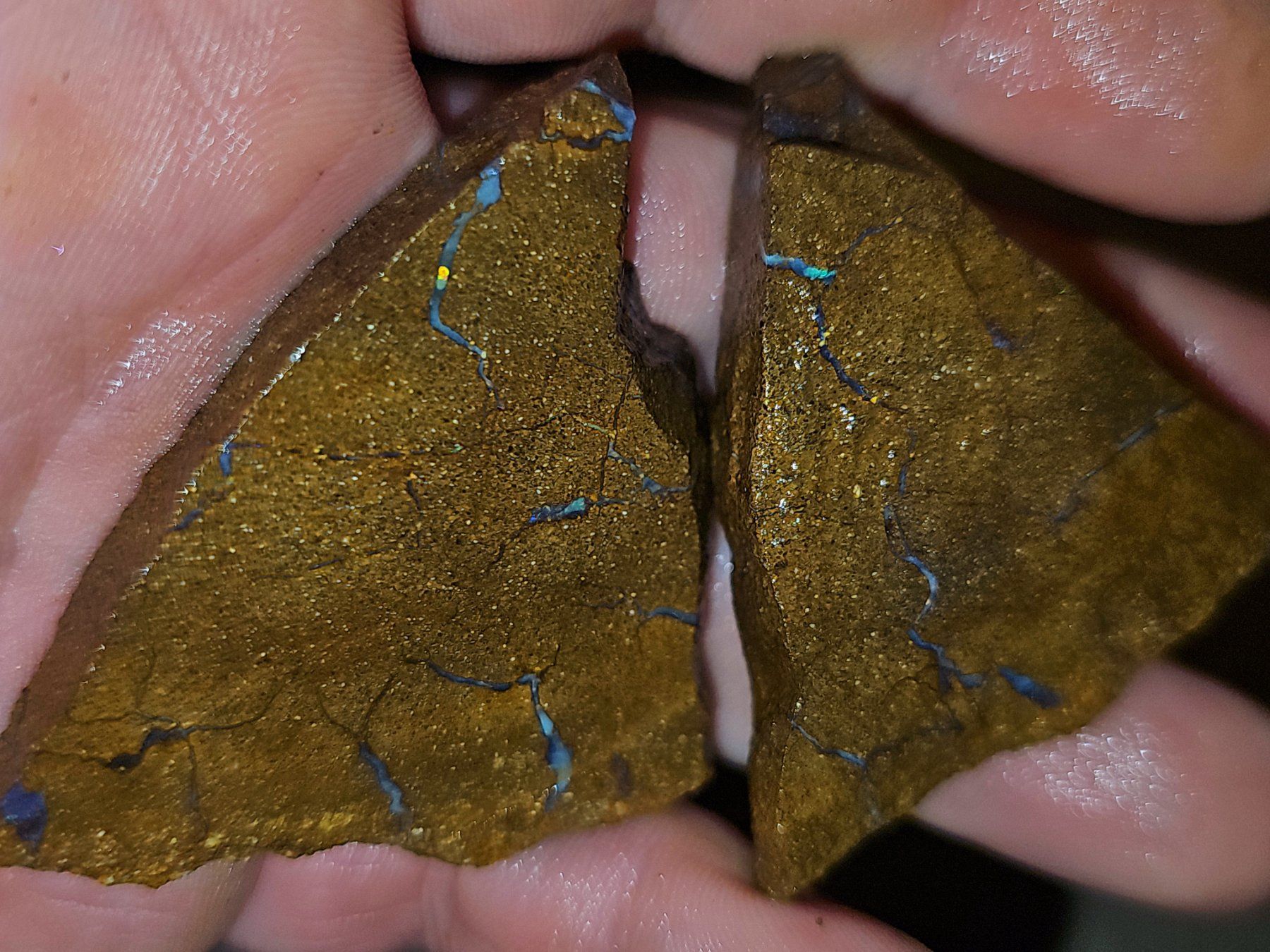 Pierres précieuses: Grosses Australisches Boulderopal Rohstein Paar – Neuf avec emballage d'origine à Uerkheim par Winwinner 7