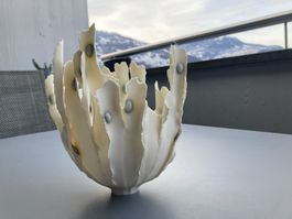 SIMON KOEFOED ORIGINAL KERAMIK VASE HANDWERK KUNST DÄNEMARK