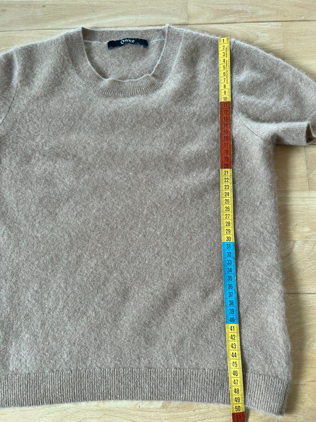 Pullover & Sweatshirts: Quince kurzarm Pullover, 100% Kaschmir, Gr. S, Hellbraun – Gebraucht aus Worb von farben20zauber 3