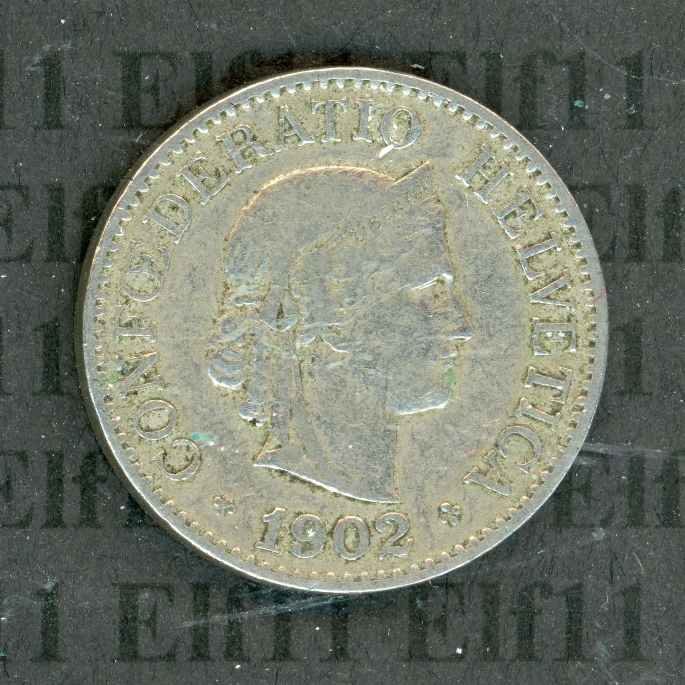Tutti le monete: CHF___0.10 1902 ss-vz 10 Rappen – Usato da Widnau venduto da Elf11