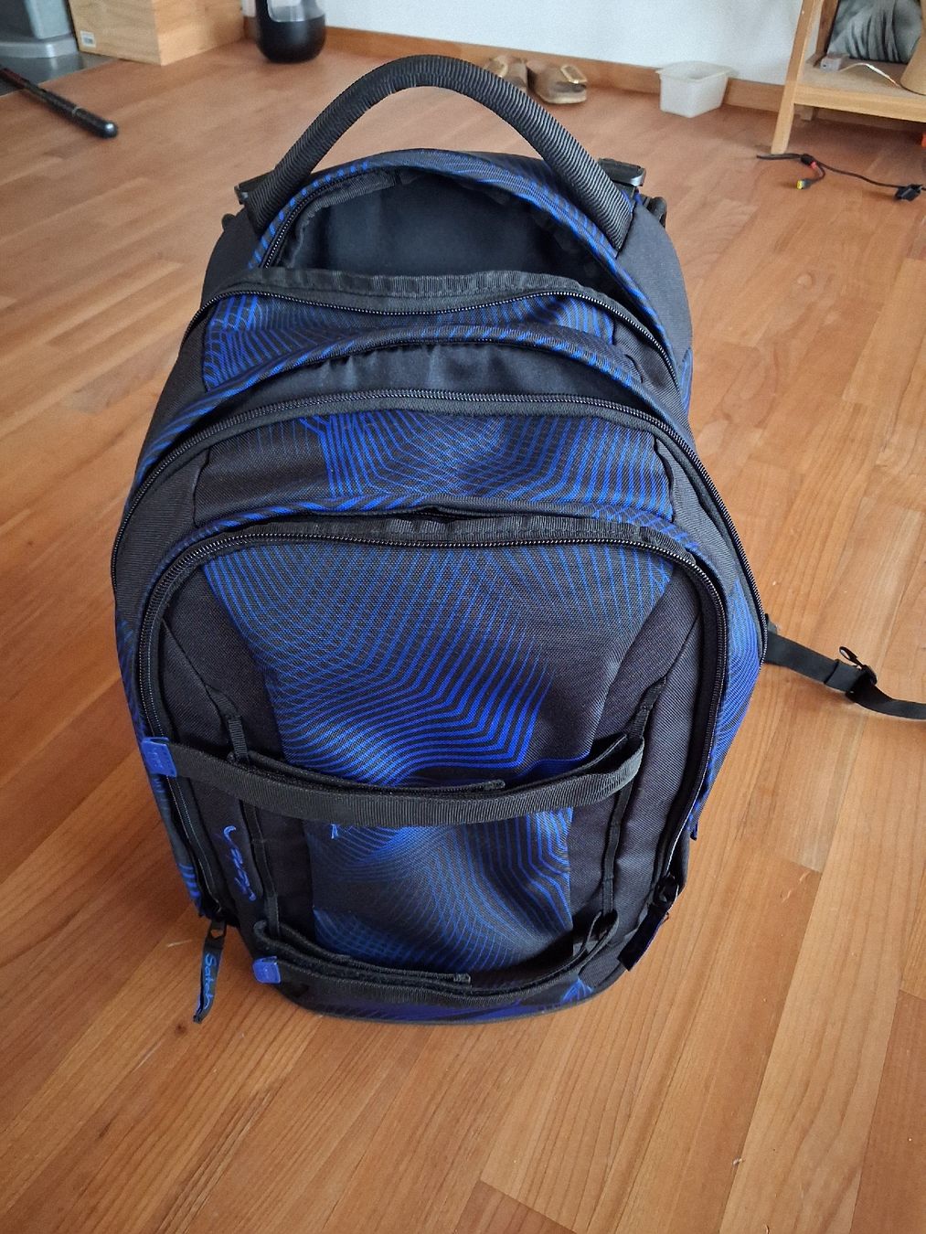 Satch Zaini: Rucksack Satch blau mit Muster guter Zustand – Usato da Luzern venduto da fap_7tnm