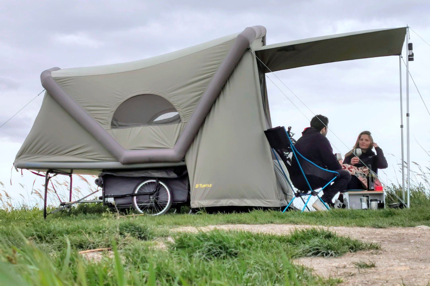 Zelte: GT B TURTLE / Micro-Wohnwagen für Velo & E-BIKES – Gebraucht aus Elsau von Body 5