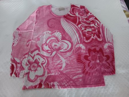 OVANTI Damen Pullover pink,  Blumenmuster Gr. 40, guter Zust