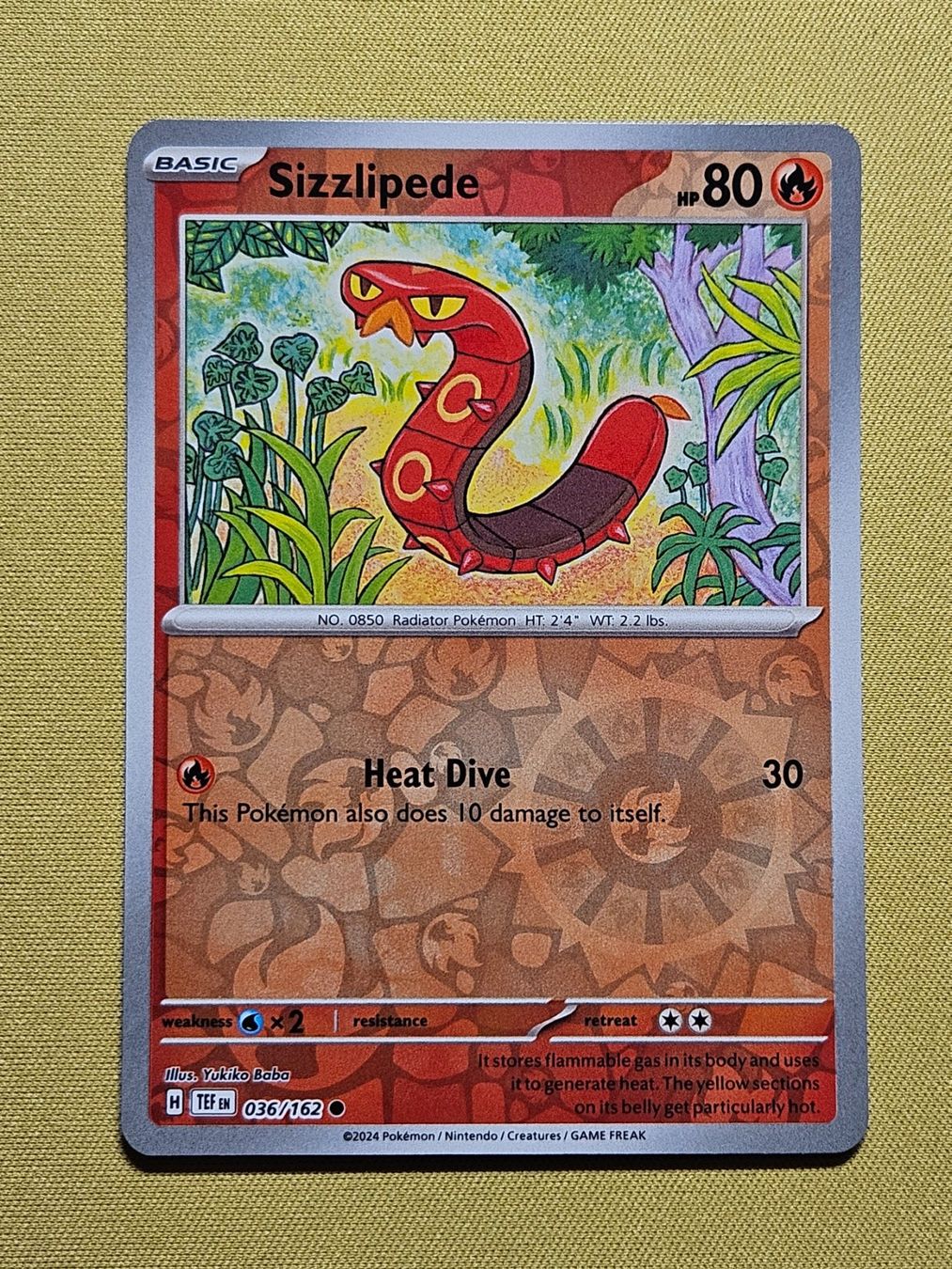 Pokémon Carte collezionabili: Temporal Forces - Sizzlipede 036/162 EN – Usato da Bellinzona venduto da Pokemarco