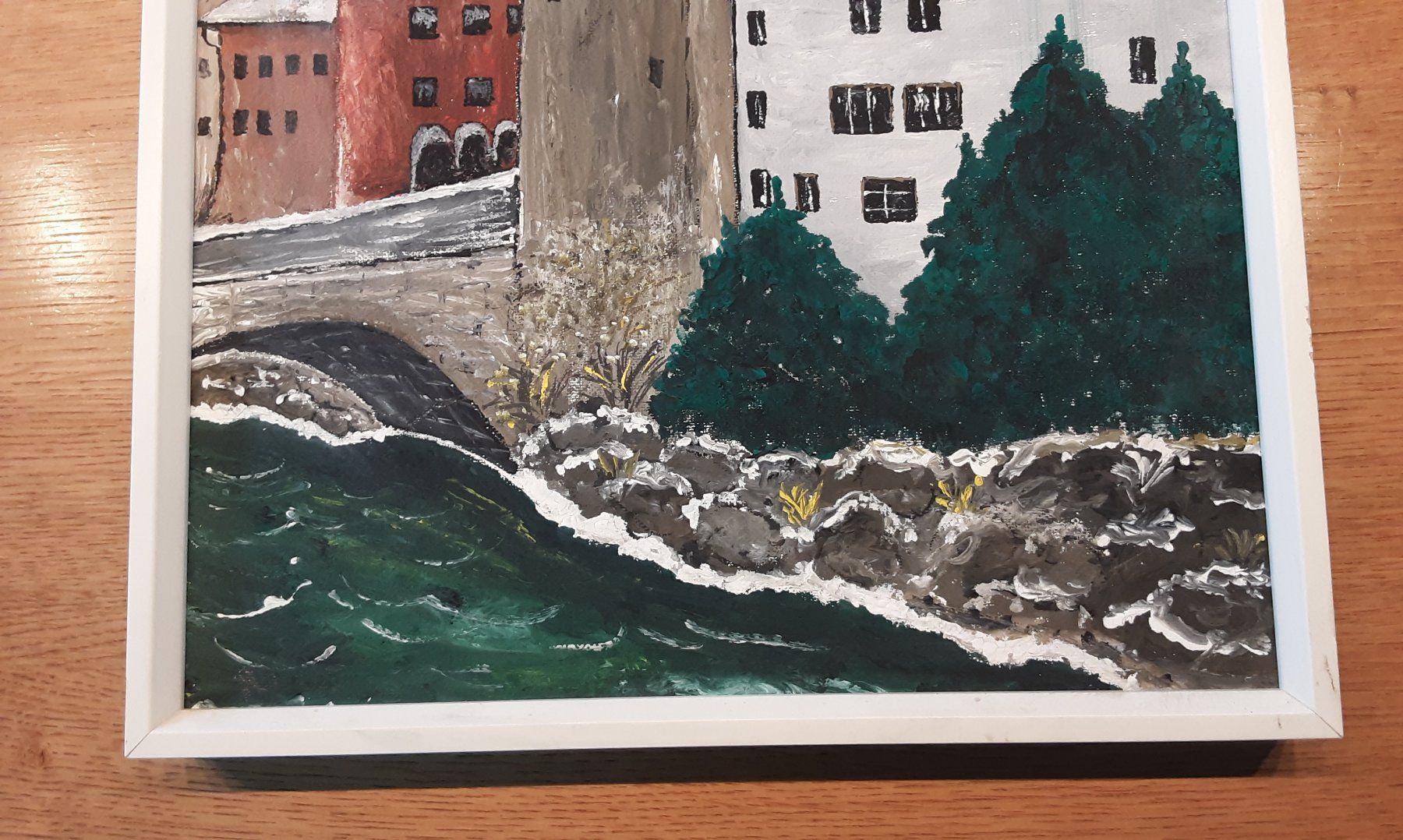 Dipinti: Winterliches Gemälde 42 cm x 32 cm – Usato da Stans venduto da kae_hqq5 4