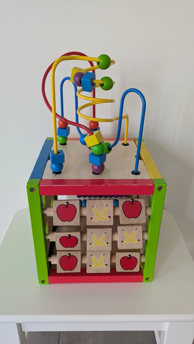 Giocattoli: Spielwürfel (Holz) und Ringstapel von Fisher Price – Usato da Bäretswil venduto da Ober-Land
