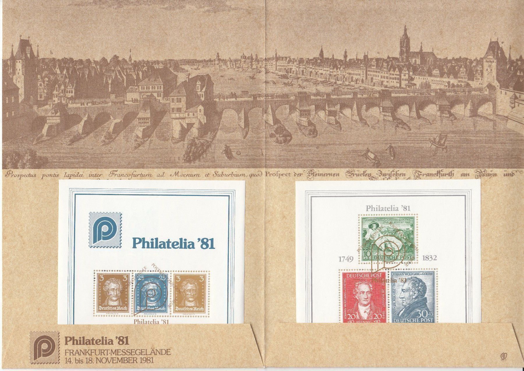 Tutti i francobolli: Faltblatt Philatelia '81 Frankfurt – Usato da Bürglen TG venduto da StampGraf 5