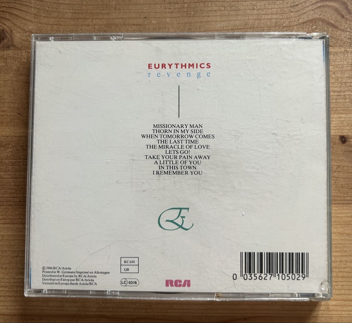 CD: CD Eurythmics Revenge – Usato da Brislach venduto da gre_t5pb 1