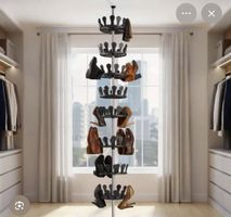 Schuhregal drehbar 48 Paare, 240-280cm höhenverstellb