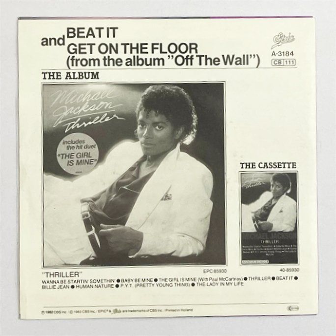 Dischi in vinile: Single: MICHAEL JACKSON - Beat It (Pop Rock) – Usato da Frenkendorf venduto da Yard-Sale-2000 1